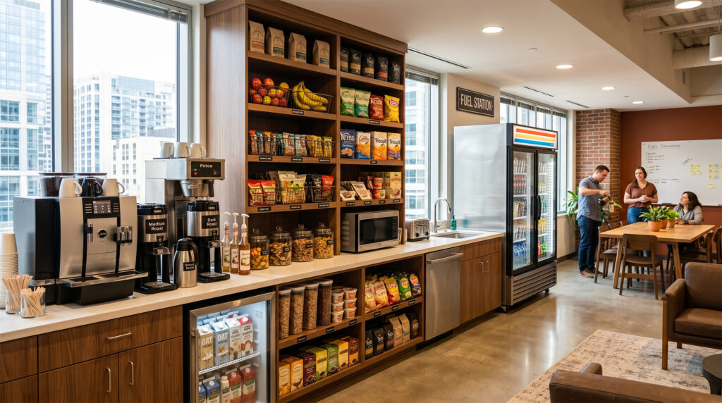 san francisco bay area corporate office well stocked pantry