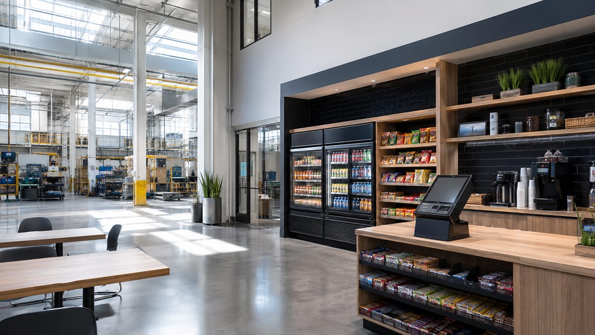 micro market in a northern california warehouse