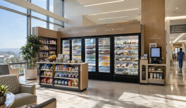 micro market inside california hospital